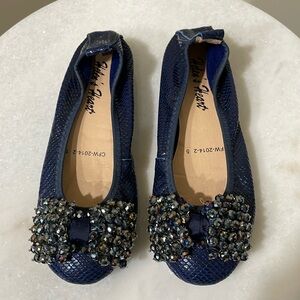 Navy flats